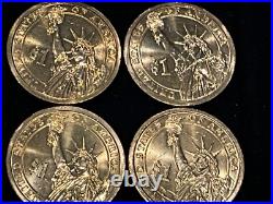 TWENTY (20) UNITED STATES UNCIRCULATED GOLDEN PRESIDENTIAL DOLLAR COLLECTIBLES d