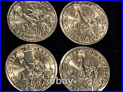TWENTY (20) UNITED STATES UNCIRCULATED GOLDEN PRESIDENTIAL DOLLAR COLLECTIBLES d