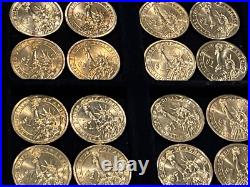 TWENTY (20) UNITED STATES UNCIRCULATED GOLDEN PRESIDENTIAL DOLLAR COLLECTIBLES d