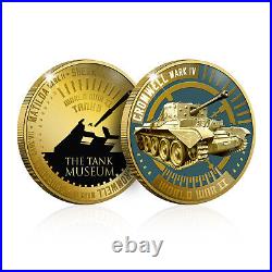 Tank Museum Bovington World War II Allied Tank Complete 5 Gold Coin Collection