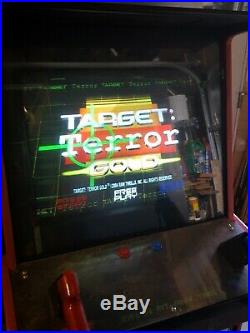 Target Terror Gold Video Arcade Game Coin Operated. Used. Not Working