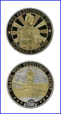 Thank You President Trump Jumbo Commemorative Medal Coin Value $199.95