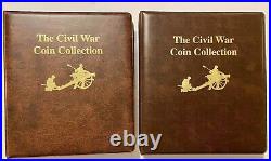 The Civil War Coin Collection- (2 Albums) 184 Half Dollars + History Info Pages