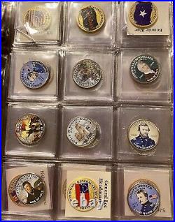 The Civil War Coin Collection Album 184 Half Dollars plus history Info Pages