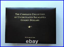 The Complete Collection of Uncirculated Sacagawea Golden Dollars from 2000-2013