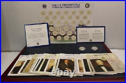 The Complete Presidential Coin Collection 24k Franklin Mint w Paperwork