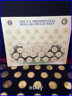 The Complete Presidential Coin Collection 24k Gold Layered Franklin Mint