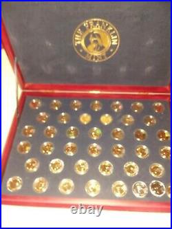 The Complete Presidential Coin Collection 24k Gold Layered Franklin Mint