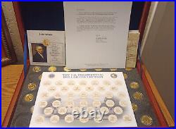 The Complete Presidential Coin Collection 24k Gold Layered Franklin Mint