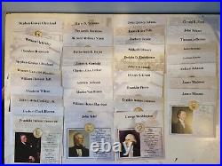 The Complete Presidential Coin Collection 24k Gold Layered Franklin Mint