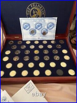 The Complete Presidential Coin Collection 24k Gold Layered Franklin Mint