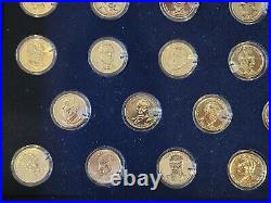 The Complete Presidential Coin Collection 24k Gold Layered Franklin Mint