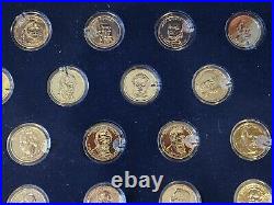 The Complete Presidential Coin Collection 24k Gold Layered Franklin Mint