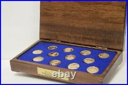 The Danbury Mint 14Kt. Gold Medal Coins Collection America's Triumphs in Space