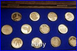 The Danbury Mint 14Kt. Gold Medal Coins Collection America's Triumphs in Space