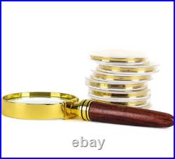 The Franklin Mint Founding Fathers Coin Collection 7-Piece 24-Karat Gold-Plate