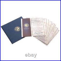 The Franklin Mint Founding Fathers Coin Collection 7-Piece Karat GoldPlated Col
