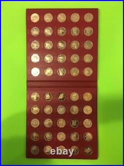 The Franklin Mint State of The Union 1st Edition Solid Bronze 50 Coin Proof Set
