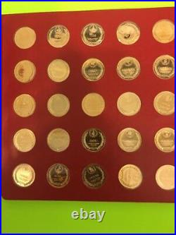 The Franklin Mint State of The Union 1st Edition Solid Bronze 50 Coin Proof Set