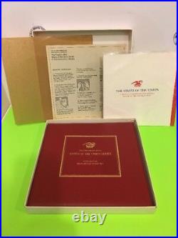 The Franklin Mint State of The Union 1st Edition Solid Bronze 50 Coin Proof Set