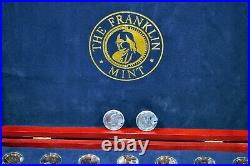 The Franklin Mint U. S. PRESIDENT DOLLAR COIN COLLECTION 24Kt Gold Plated Edition