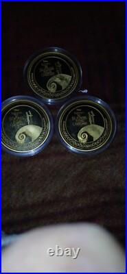 The Nightmare Before Christmas Proof Collection 24K gold-plated Proof coins