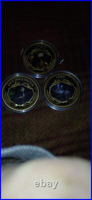 The Nightmare Before Christmas Proof Collection 24K gold-plated Proof coins