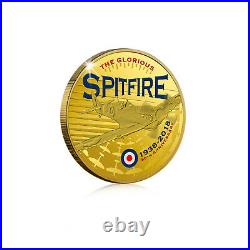 The RAF Collection Gold Coin Medal Spitfire 80th Anniversary Luxe Edition