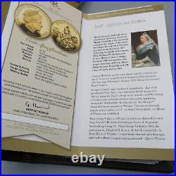 The Royal House Of Windsor Gold Plated Coin Collection Boxed coa x24 All Perfect