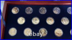 The U. S. Presidential Dollar Collection 24 Karat Gold Edition Franklin Mint