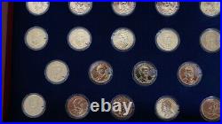 The U. S. Presidential Dollar Collection 24 Karat Gold Edition Franklin Mint