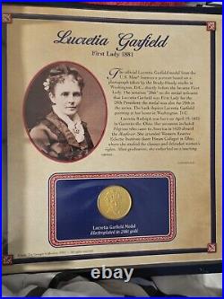 The United States First Ladies 24 Karat Gold Plated Medals Volume 41pc