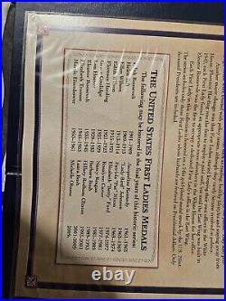 The United States First Ladies 24 Karat Gold Plated Medals Volume 41pc
