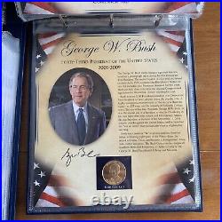 The United States Presidents Coin Collection Vol I &2 $1 Coins & 22k Gold Medals