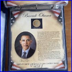 The United States Presidents Coin Collection Vol I &2 $1 Coins & 22k Gold Medals