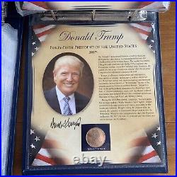 The United States Presidents Coin Collection Vol I &2 $1 Coins & 22k Gold Medals