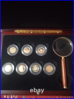 The seven wonders of the World gold coins. Rare collection