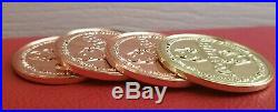 Tiny Ghost Bimtoy Coin GOLD BIMCOIN SUPER RARE & 3 BRONZE BIMCOIN semi rare
