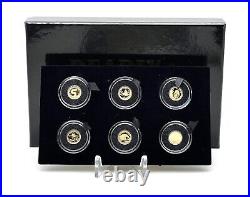 Tokelau 2012 5$ Deadly and Dangerous GOLD Coin Collection Set 6 Coins