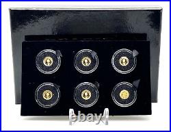 Tokelau 2012 5$ Deadly and Dangerous GOLD Coin Collection Set 6 Coins
