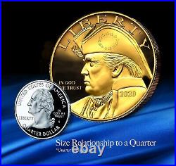 Trump Patriot Eagle Gold MAGA Collectible Coins 20 Coin Monster Bundle