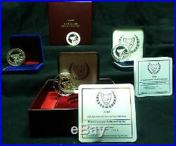 UNIQUE! Triton Collection Coins, Gold, Silver, 2 CuNi, 2004 Cyprus to EURUSSIA UK