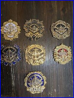 USN Challenge Coins COMPLETE Set Serial # 094. Seven Seas Series. MSD DEVGRU