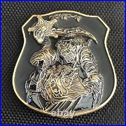 USSS Secret Service BLACK/GOLD REAPER UD BADGE C0VID Challenge Coin #/50