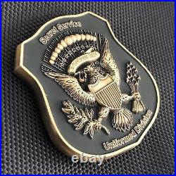 USSS Secret Service BLACK/GOLD REAPER UD BADGE C0VID Challenge Coin #/50