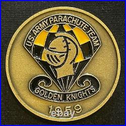 US Army Golden Knights Parachute Team Black Team Serialized Challenge Coin