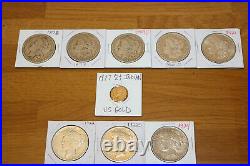 US Coin Collection Gold, Silver, US Mint Sets, Uncirculated, Morgan, Eisenhower