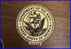 US Navy Connecticut Submarine Challenge Coin Plaque 9 coins total