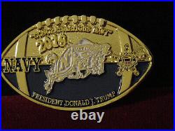 US Secret Service ARMY NAVY President TRUMP TRIP 2019 Challenge Coin Gold color