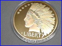 U, S, A COLLECTIBLES LIBERTY MCMVII Colossal Indian Head double Eagle Collection